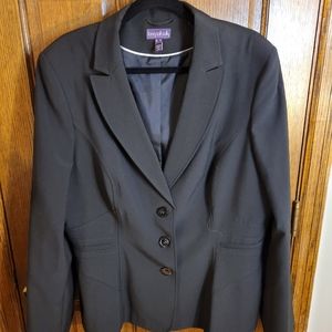 Long Tall Sally size 16 tall womens black suit jacket coat
